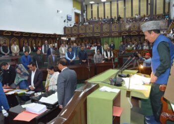 Assembly mourns demise of Peerzada Ghulam Ahmad Shah, Brij Mohan Sharma