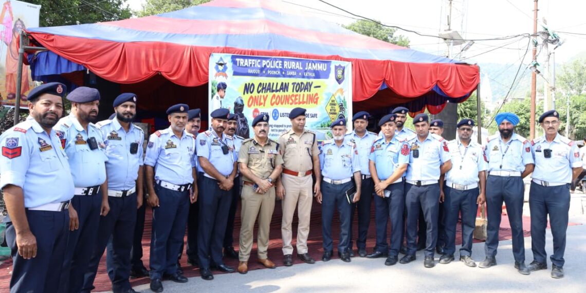 SSP Traffic urges girls to use their ‘Soft Power’ for Road Safety at GDC Poonch