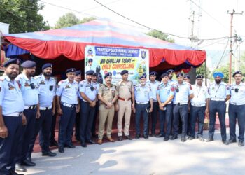 SSP Traffic urges girls to use their ‘Soft Power’ for Road Safety at GDC Poonch