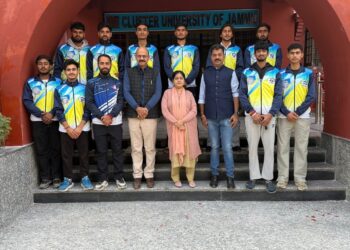 Cluster University of Jammu Volleyball Team Flagged Off for North Zone Inter-University Tournament   