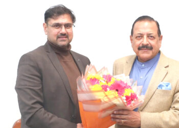 Satish Sharma meets Union Minister Dr. Jitendra Singh