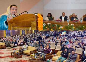 Sakeena Masood addresses Children’s Day celebrations at SKUAST-K