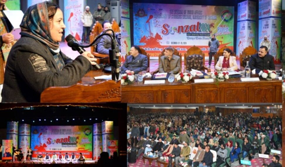 Sakeena Itoo inaugurates, addresses Kashmir University’s Annual Youth Festival-‘Sonzal’