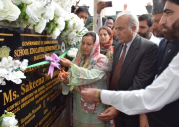 Sakeena Itoo inaugurates multiple development projects at Pampore