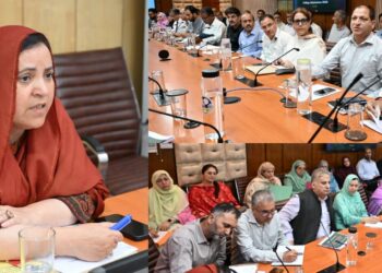 Sakeena Itoo reviews admissions in Govt Degree Colleges across J&K