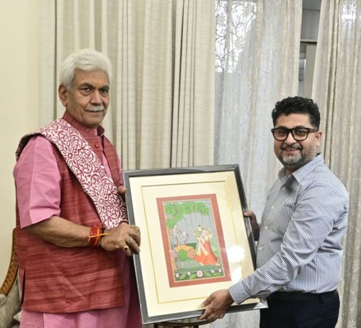 Sandeep Sharma, ICICI Bank Zonal Head for J&K and Ladakh calls on LG
