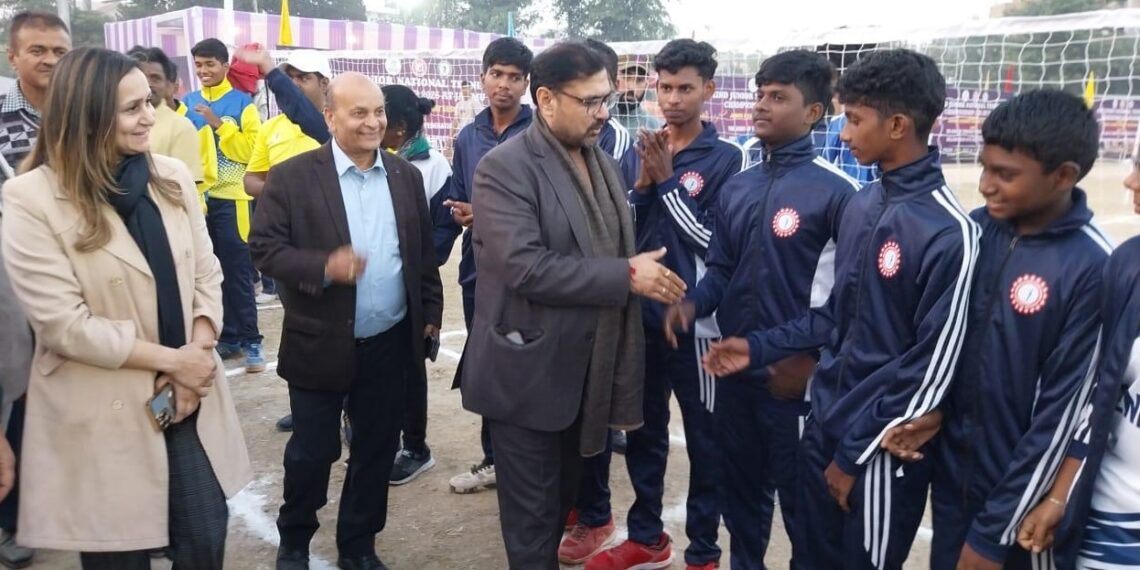Satish Sharma attends inaugurals of 42nd Junior National Tennikoit Championship   