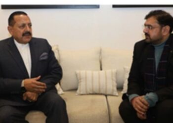 J&K Minister Satish Sharma calls on Union Min Dr Jatindra