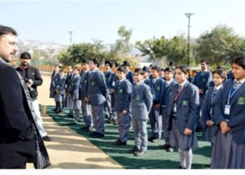 Satish Sharma declares open “Inter-School Badminton Tournament”