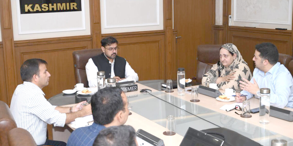 Satish Sharma reviews proposal for Single Window Digital System for Recruitment Rules in J&K Deptts.