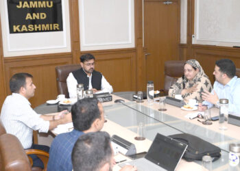 Satish Sharma reviews proposal for Single Window Digital System for Recruitment Rules in J&K Deptts.