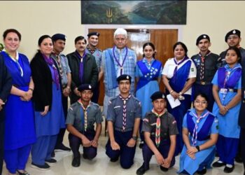 LG Presented with ‘Bharat Scouts & Guides Flag Sticker’ on its Foundation Day Celebration