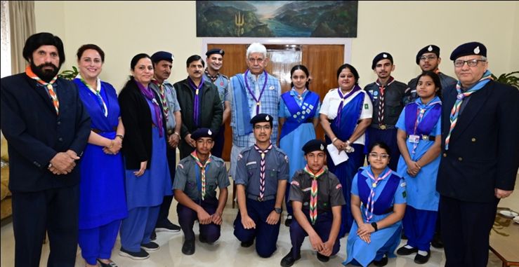 LG Presented with ‘Bharat Scouts & Guides Flag Sticker’ on its Foundation Day Celebration
