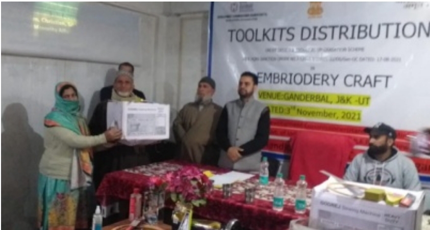 HCS distributes Improved Toolkits among embroidery Artisans at G’bal