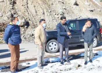 Secy Tribal Affairs inspects Transit Accommodation site on Mughal Road