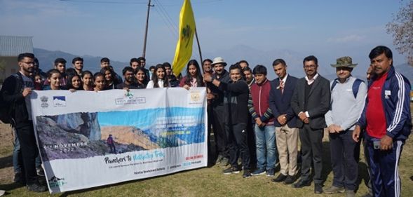 Secy GAD flags off Pancheri to Patnitop adventure trail from historic Sankri Temple