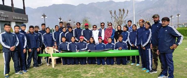 Secy JKSC visits National Kayaking & Canoeing camp at WSC, Dal Lake