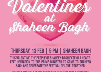 Valentine’s day invitation to PM  Modi  from anti-CAA Shaheen Bagh protestors