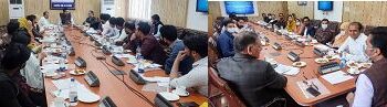 Shahid addressed induction prog for TRI Fellows in Srinagar