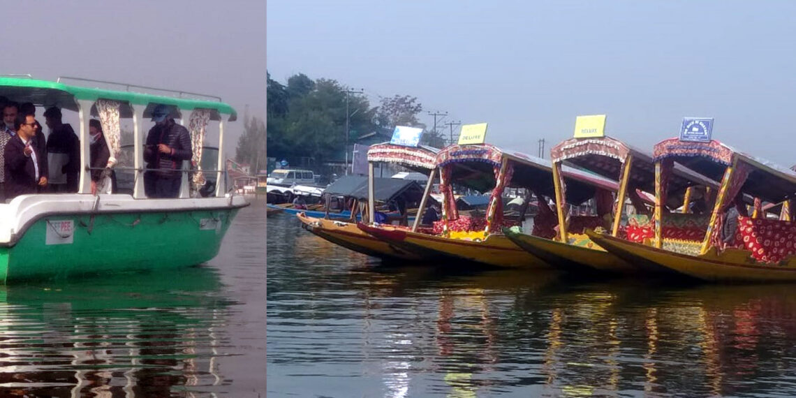 Shikara rally marks the birth anniversary of Sardar Patel at Dal Lake Srinagar
