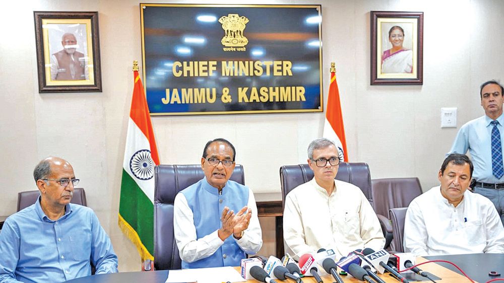 Shivraj Chouhan, CM Omar review Agri, Rural Dev progress in J&K