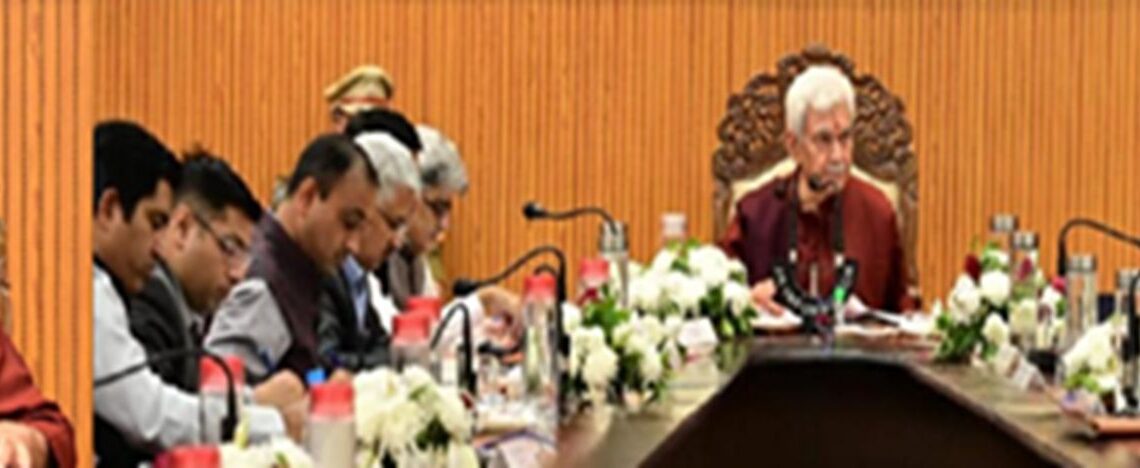 LG’s Sinha Stands Firm On  Zero Tolerance Against Militancy, Full Throttle Development
