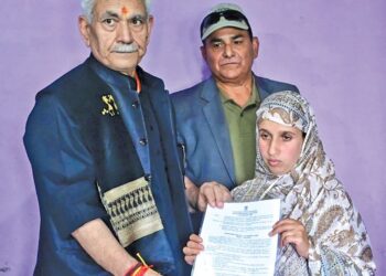 Adil Hussain Shah’s wife the Baisaran attack victim appointed in exercise of LG’s discretionary powers