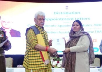 LG Hands Out 41 Jobs letters to Kins of Jammu Terror Victims