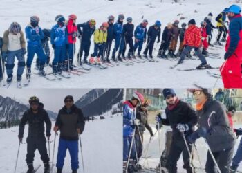 Winter Sports promotion: First-Ever Basic Skiing Course Underway at Sonamarg