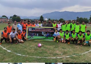 Director inaugurates Inter departmental football tournament at NIT Srinagar