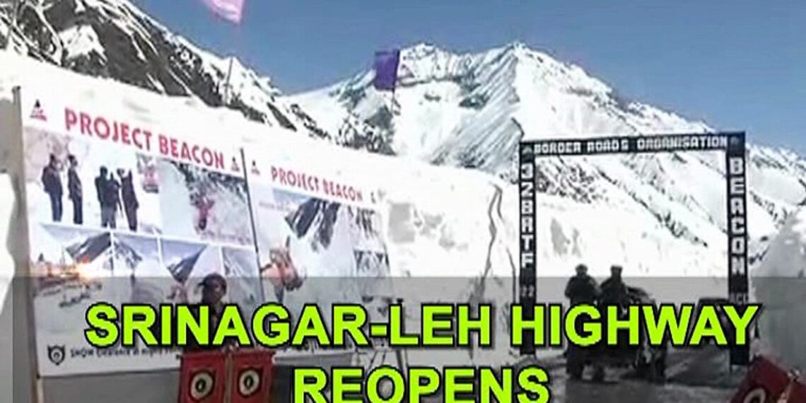 DG BRO throws open Srinagar-Leh highway after 2 months