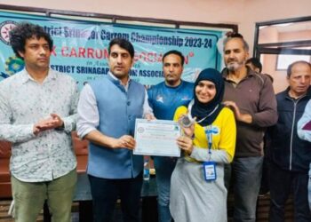 DC Srinagar presides over concluding Ceremony of Srinagar Carrom Championship 2023-24
