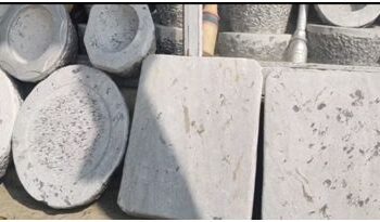 Stone chiselling in the midst of a bleak future