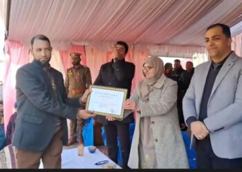 Teacher Mushtaq Ahmad Wani Facilitated On 76th Republic Day At Beerwah