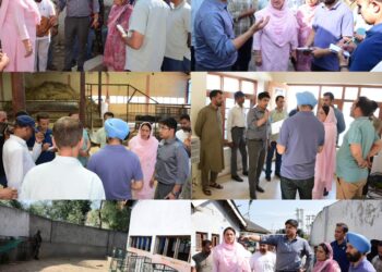City Municipal Commr Srinagar inspects Integrated Animal Birth Control Centre at Tengpora
