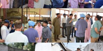 City Municipal Commr Srinagar inspects Integrated Animal Birth Control Centre at Tengpora