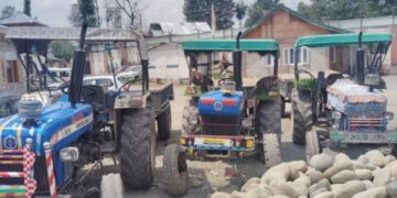 Three Tractors Seized in Shopian Crackdown For Illegal Mining :Police