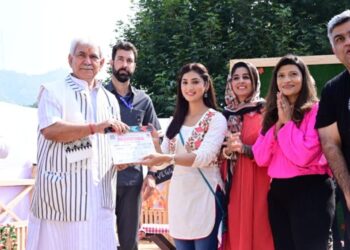 LG inaugurates first day shoot of upcoming TV show ‘Pashmina’ in Srinagar