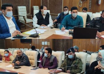 Table-top exercise held at Srinagar for disaster Mock Drill