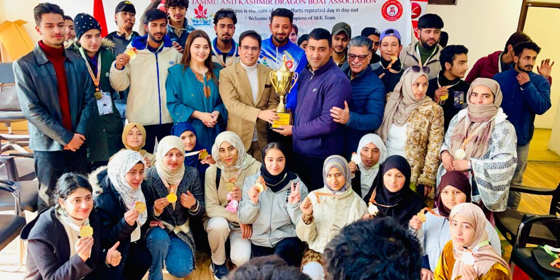 Tanvir Sadiq hails stellar performance of JK Athletes at National Dragon Boat Championship