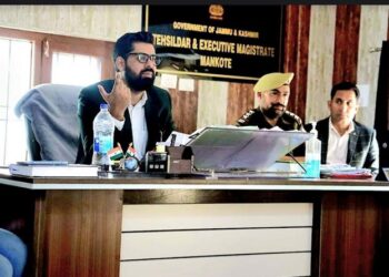 Tehsildar Mankote Chairs Tehsil level NCORD Meet