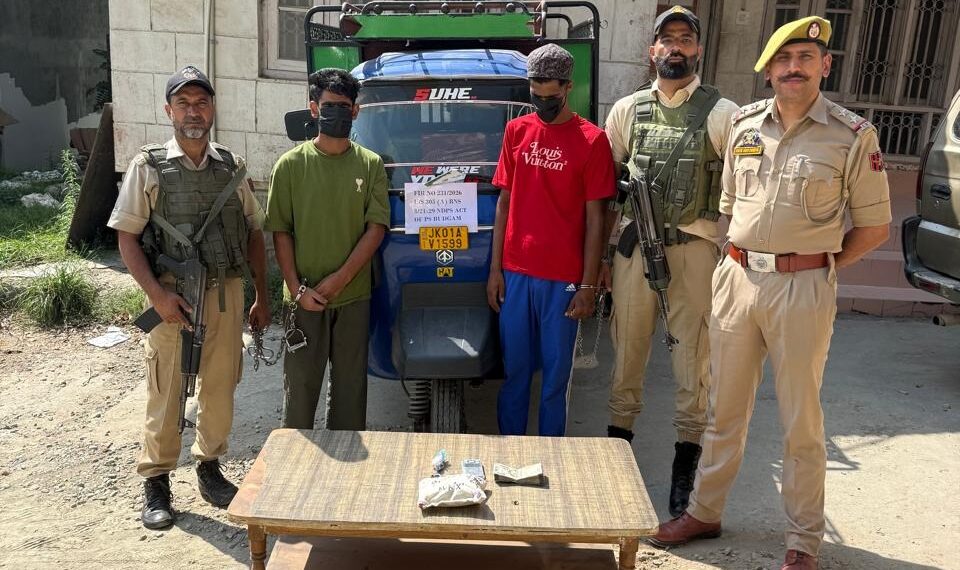 Police solves theft case in Budgam; Two arrested, stolen property recovered