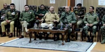 Top security officials review ongoing operations in South Kashmir