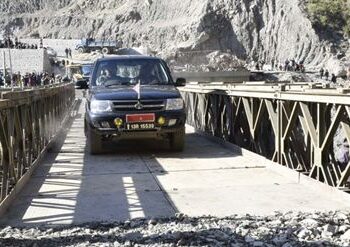Traffic on Kashmir highway allowed after trial run of Bailey Bridge at Kaila Morh