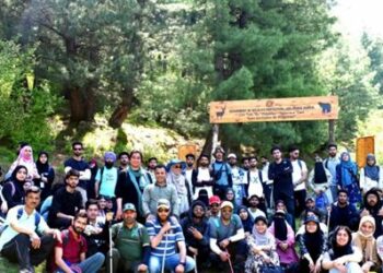 Alpine Club IUST organises One-Day Trekking Prog at Wastoorwan Hills