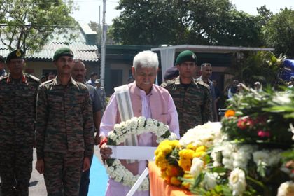 LG Sinha Pays Homage to Martyred Army Officer