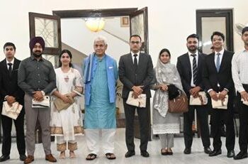 UPSC Civil Services Qualifiers from Jammu call on LG