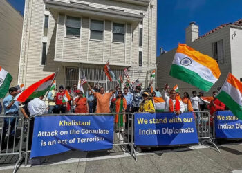 Indian-Americans Rally In Support Of India At San Francisco Consulate After Khalistani Attack