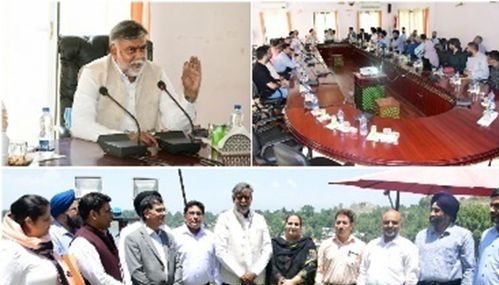 Union MOS Jal Shakti visits G’bal, Reviews implementation of JJM in distt