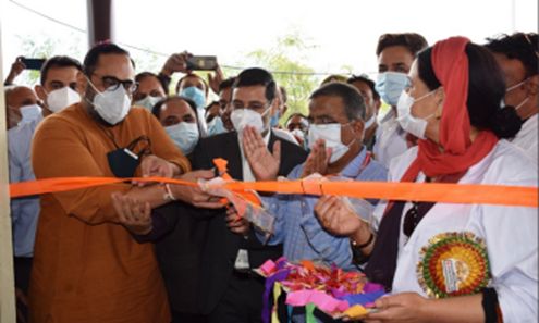 Union MoS Entrepreneurship & Skill Dev, Electronics & Technology visits Budgam